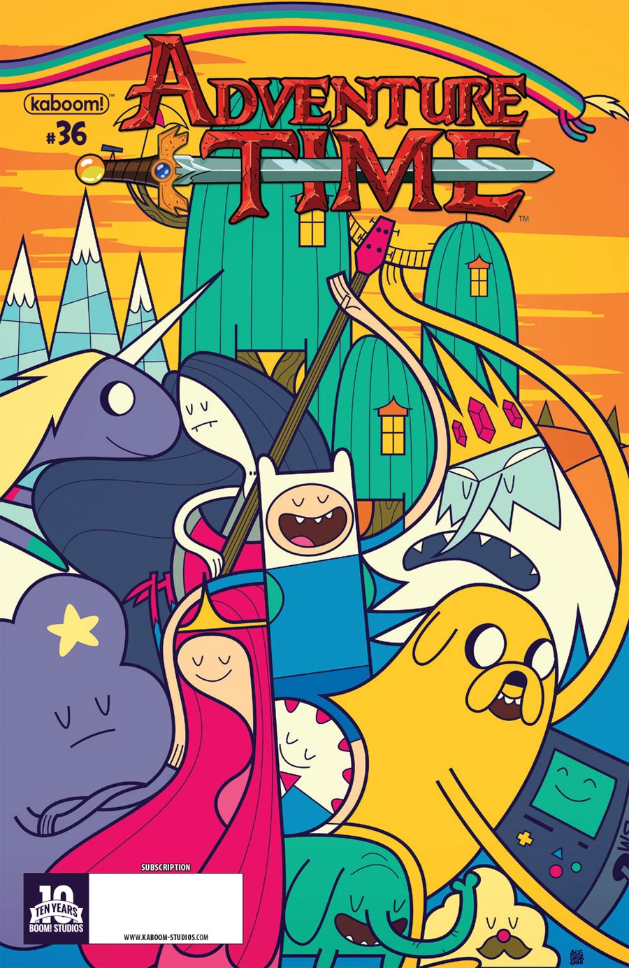 Adventure Time #36 Cover B Variant Ale Giorini Subscription Cover