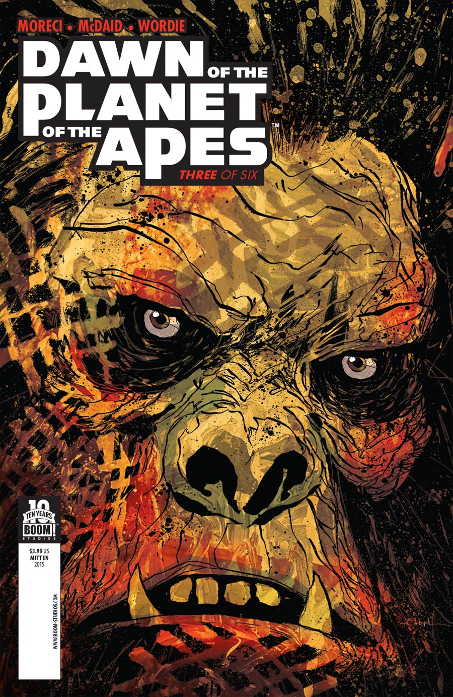 Dawn Of The Planet Of The Apes #3 Cover A Regular Christopher Mitten Cover