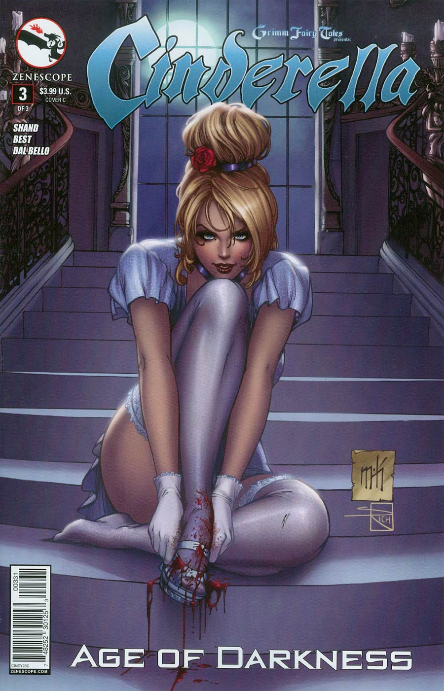 Grimm Fairy Tales Presents Cinderella #3 Cover C Mike Krome & Sabine Rich (Age Of Darkness Tie-In)