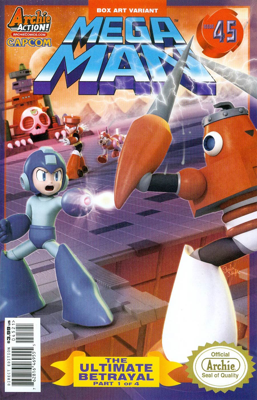 Mega Man Vol 2 #45 Cover B Variant Box Art Cover