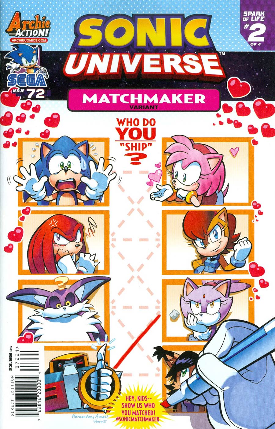 Sonic Universe #72 Cover B Variant Matchmaker Cover