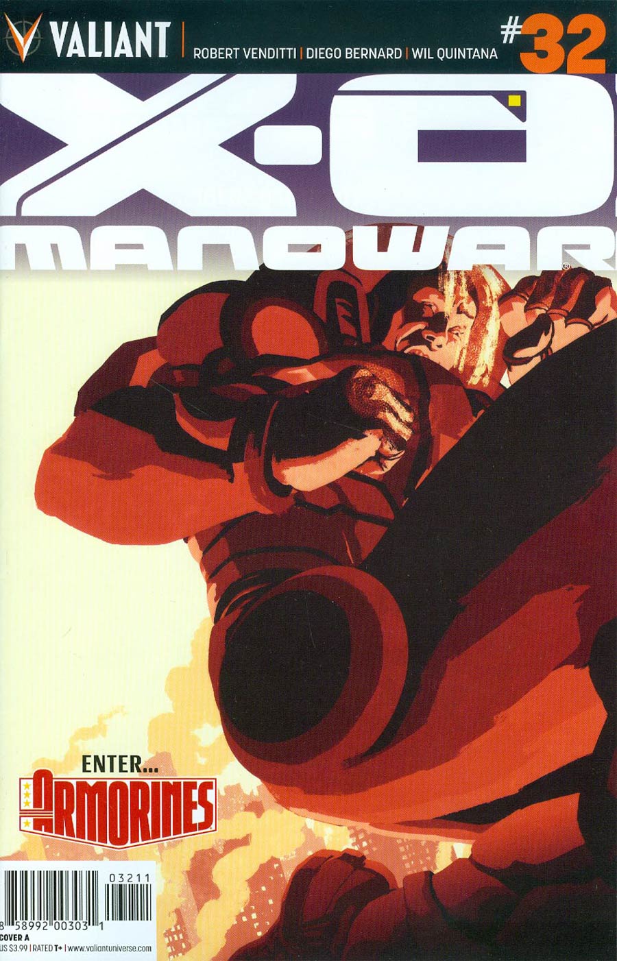 X-O Manowar Vol 3 #32 Cover A Regular Raul Allen Interlocking Cover (1 Of 2)