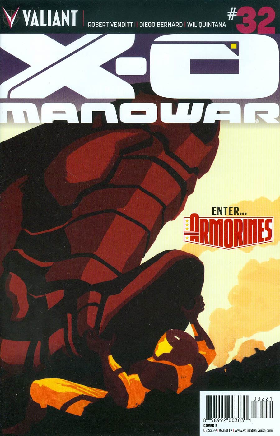 X-O Manowar Vol 3 #32 Cover B Regular Raul Allen Interlocking Cover (2 Of 2)