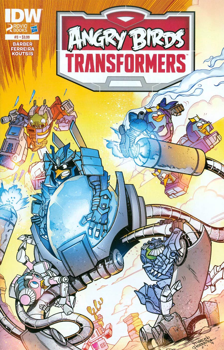 Angry Birds Transformers #3 Cover A Regular Marcelo Ferreira Cover