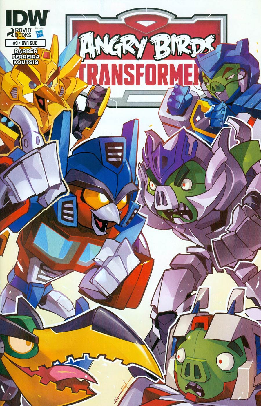 Angry Birds Transformers #3 Cover B Variant Sarah Stone Subscription Cover