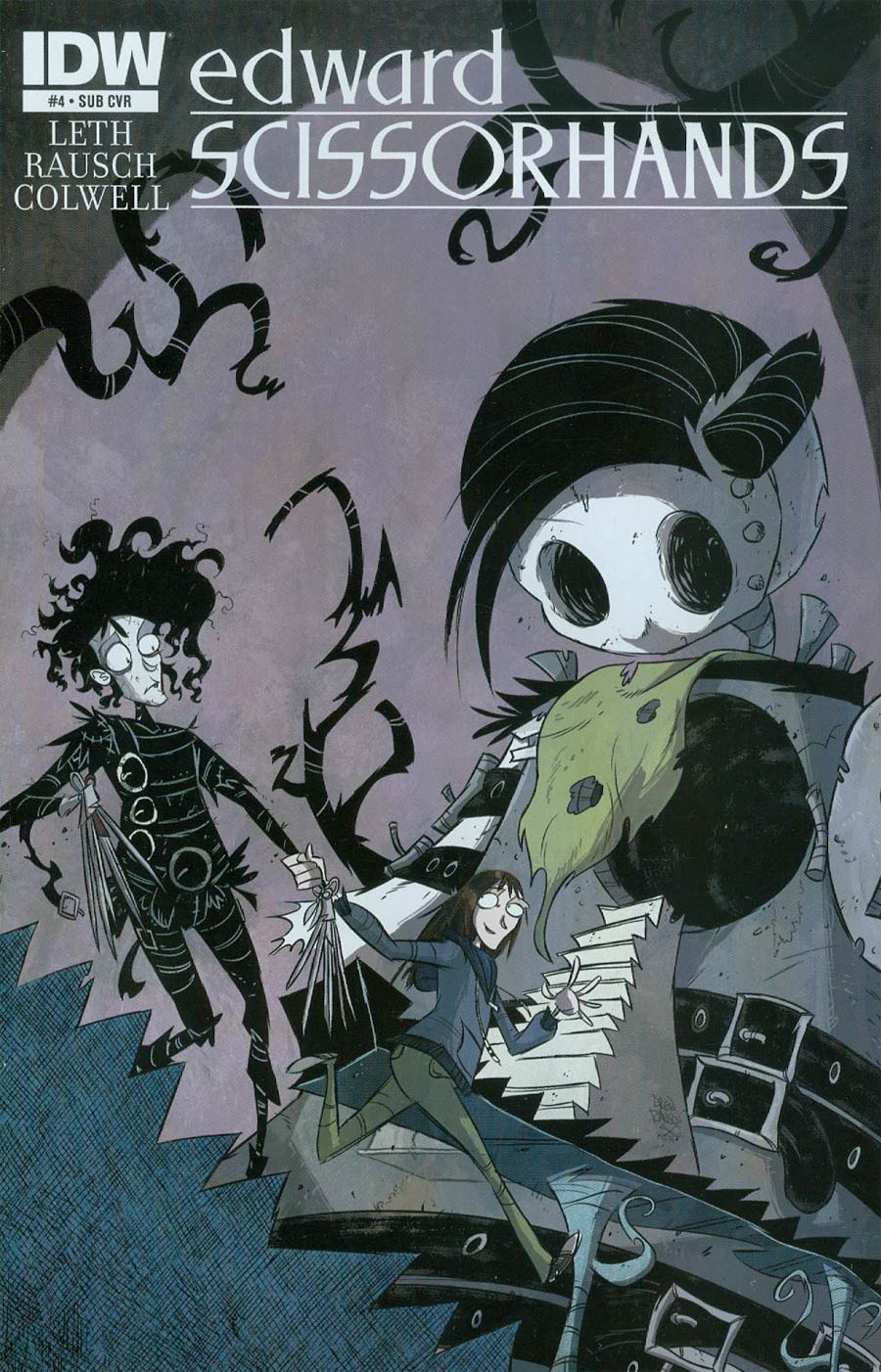 Edward Scissorhands #4 Cover B Variant Drew Rausch Subscription Cover