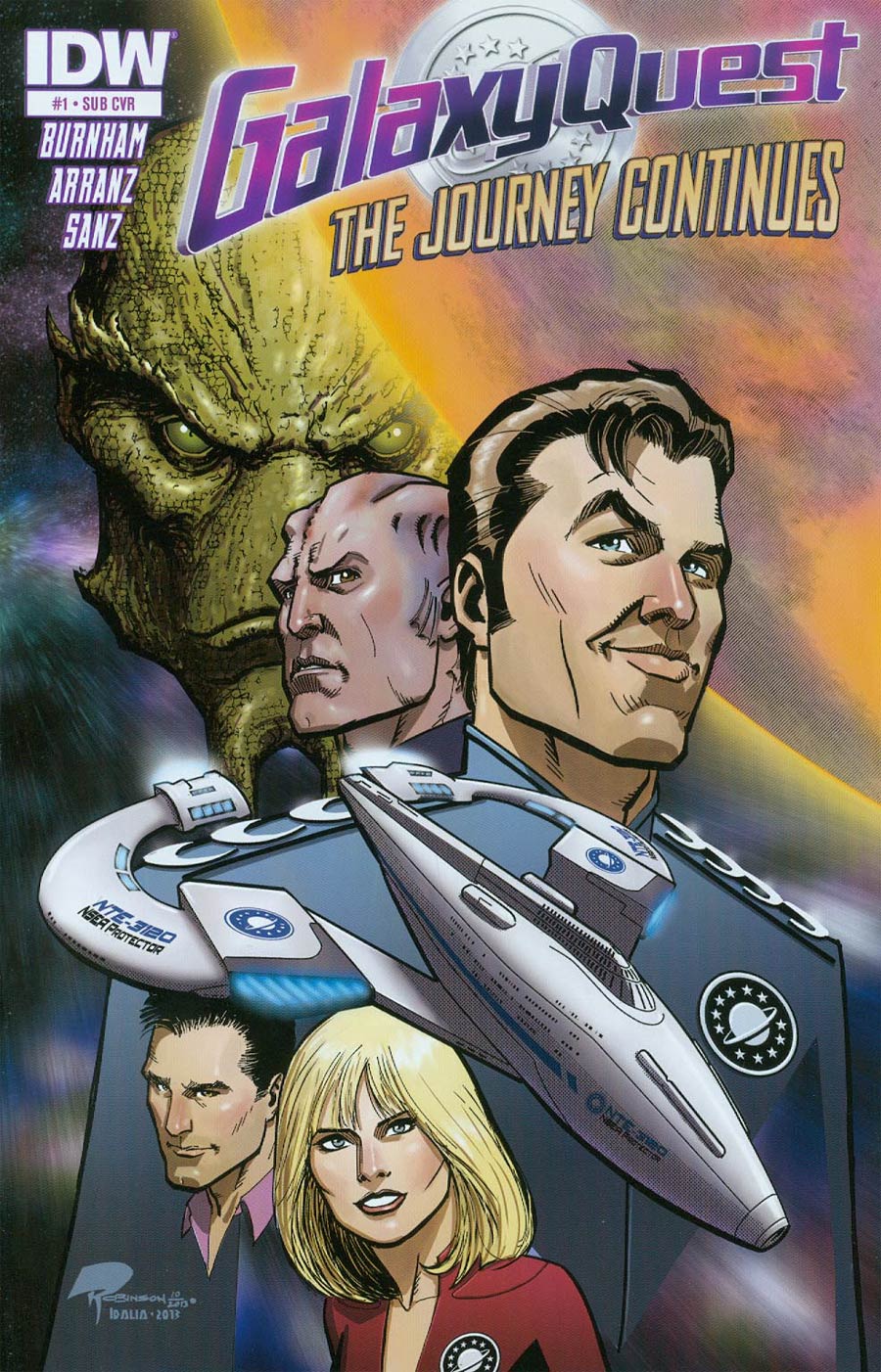 Galaxy Quest Journey Continues #1 Cover B Variant Roger Robinson Subscription Cover