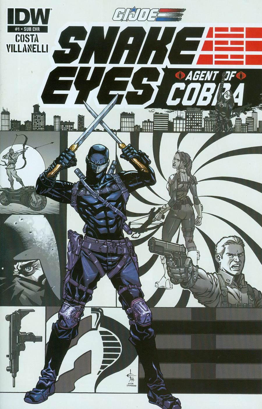 GI Joe Snake Eyes Agent Of Cobra #1 Cover B Variant Drew Johnson Subscription Cover