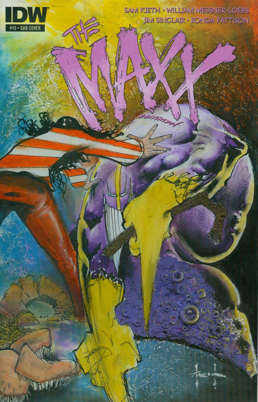 Maxx Maxximized #15 Cover B Variant Sam Kieth Subscription Cover