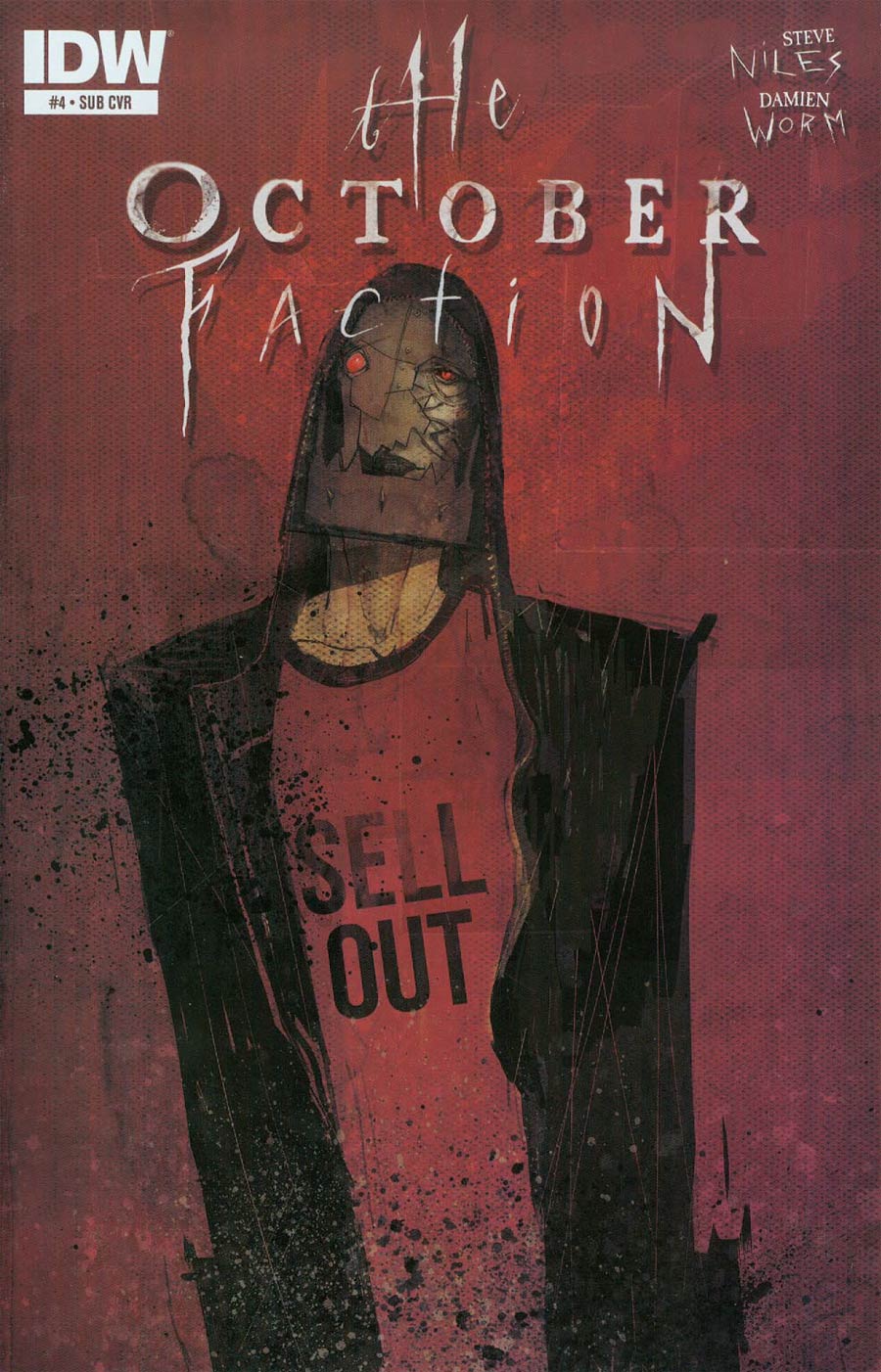 October Faction #4 Cover B Variant Damien Worm Subscription Cover