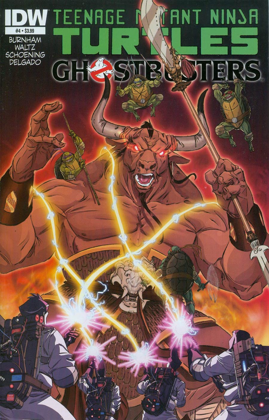 Teenage Mutant Ninja Turtles Ghostbusters #4 Cover A Regular Dan Schoening Cover