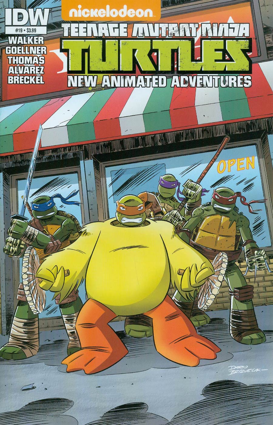 Teenage Mutant Ninja Turtles New Animated Adventures #19 Cover A Regular Dario Brizuela Cover