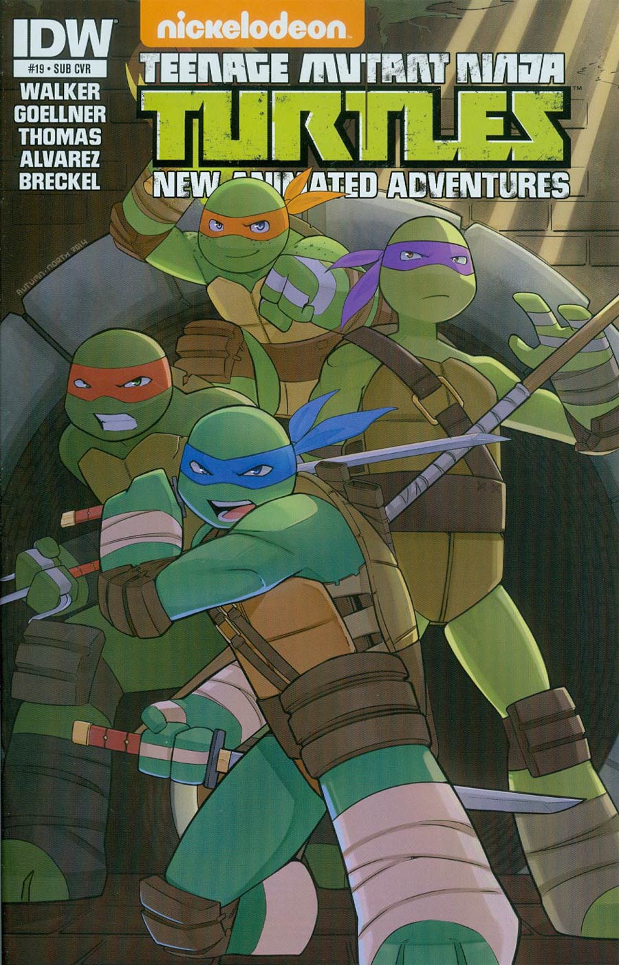 Teenage Mutant Ninja Turtles New Animated Adventures #19 Cover B Variant Jake Tabula Subscription Cover