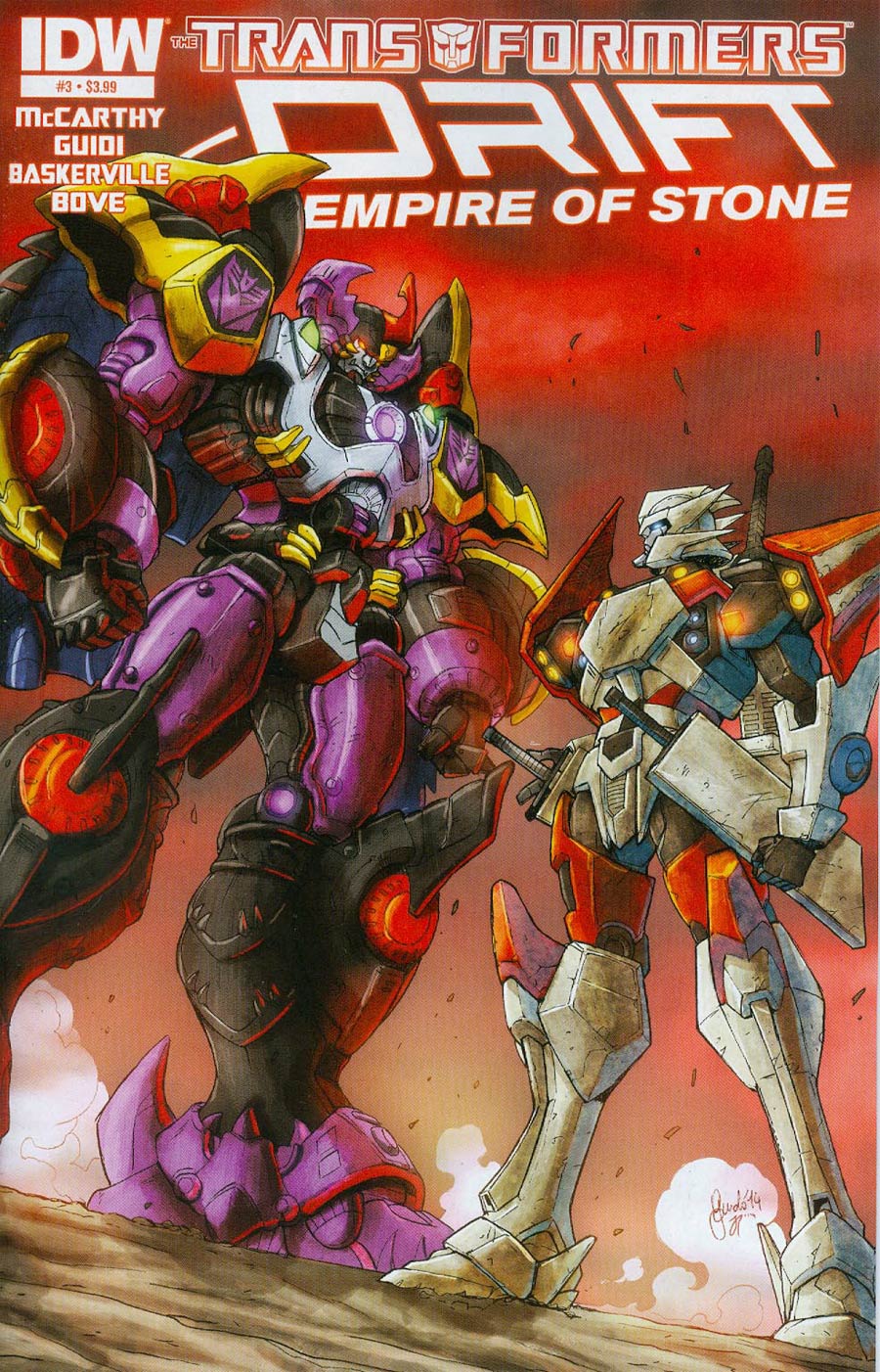 Transformers Drift Empire Of Stone #3 Cover A Regular Guido Guidi Cover