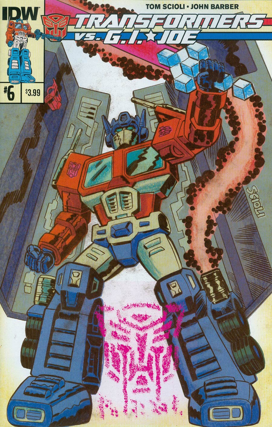 Transformers vs GI Joe #6 Cover A Regular Tom Scioli Cover