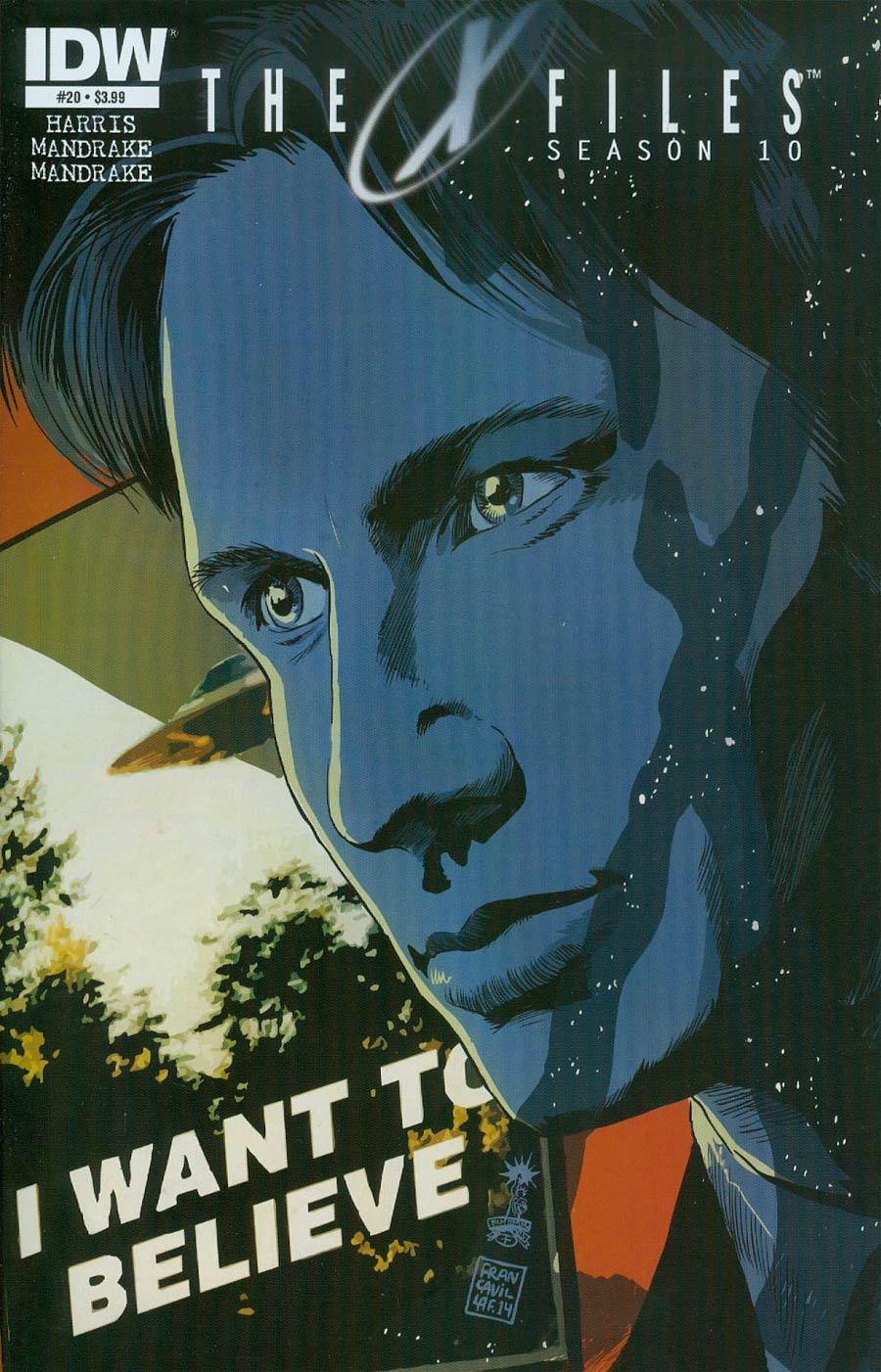 X-Files Season 10 #20 Cover A Regular Francesco Francavilla Cover