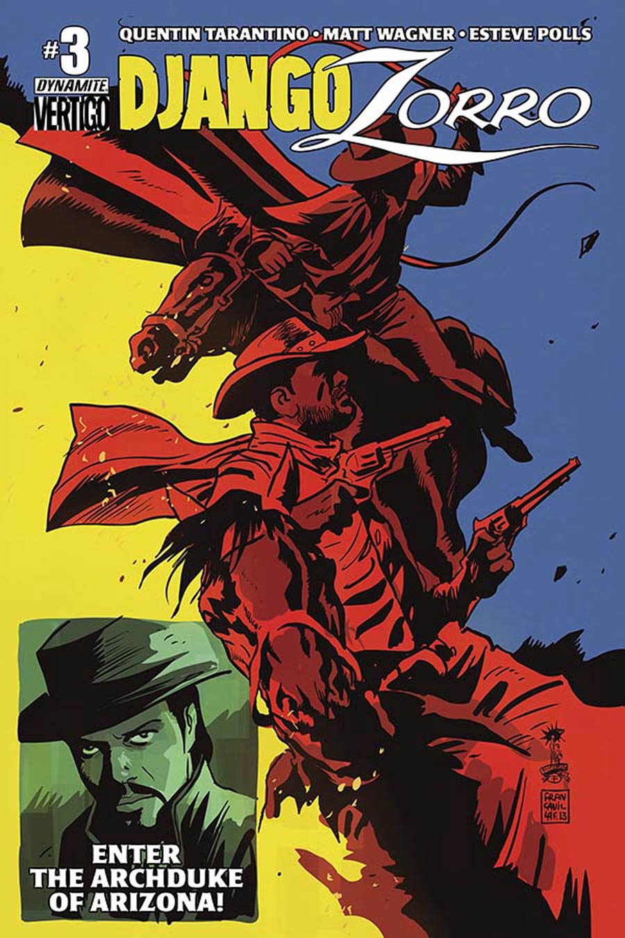 Django Zorro #3 Cover B Variant Francesco Francavilla Cover