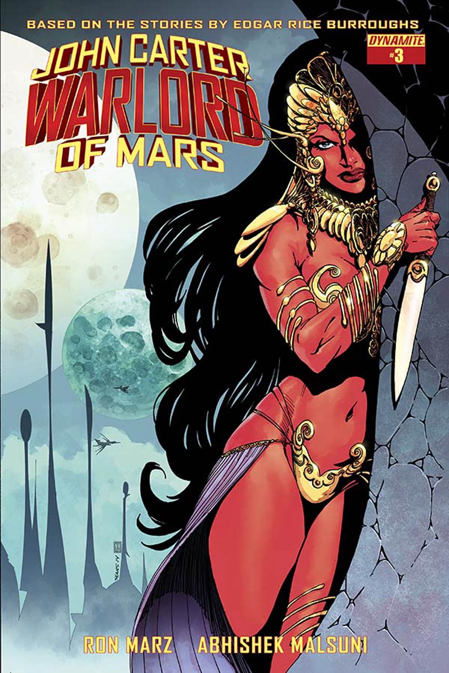 John Carter Warlord Of Mars Vol 2 #3 Cover B Variant Bart Sears Cover