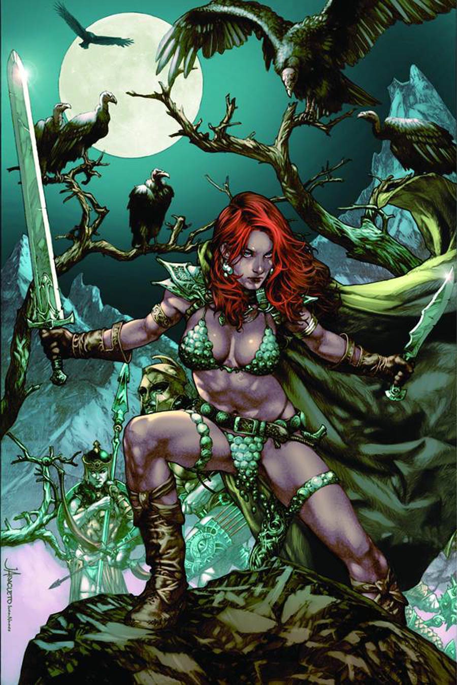 Red Sonja Vultures Circle #1 Cover F Rare Jay Anacleto Virgin Cover