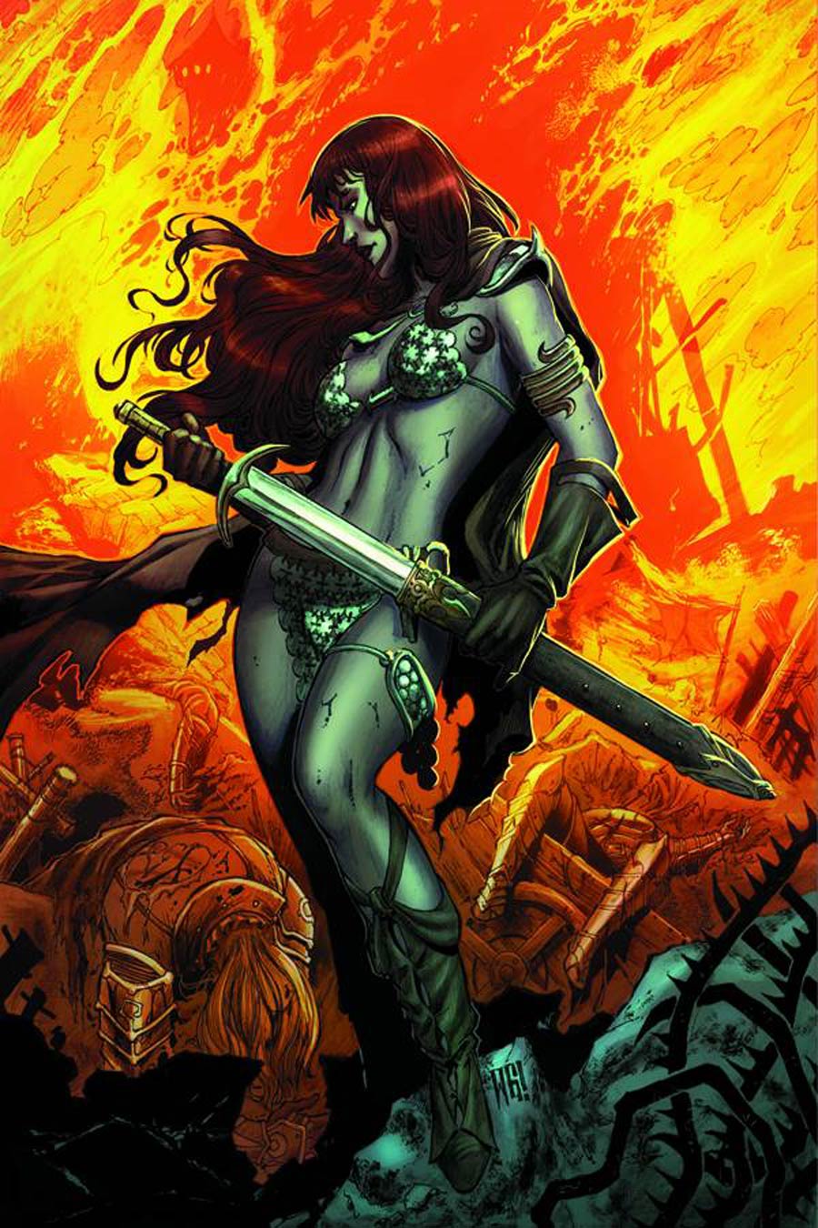 Red Sonja Vultures Circle #1 Cover G Rare Walter Geovani Virgin Cover
