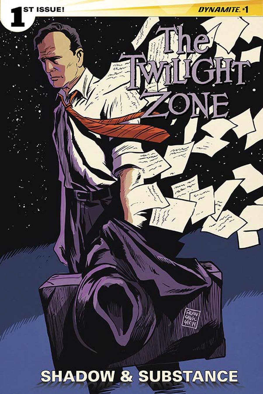 Twilight Zone Shadow & Substance #1 Cover B Variant Francesco Francavilla Cover