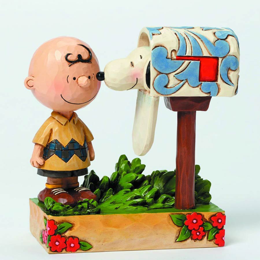 Peanuts Traditions Charlie Brown Mailbox Figurine