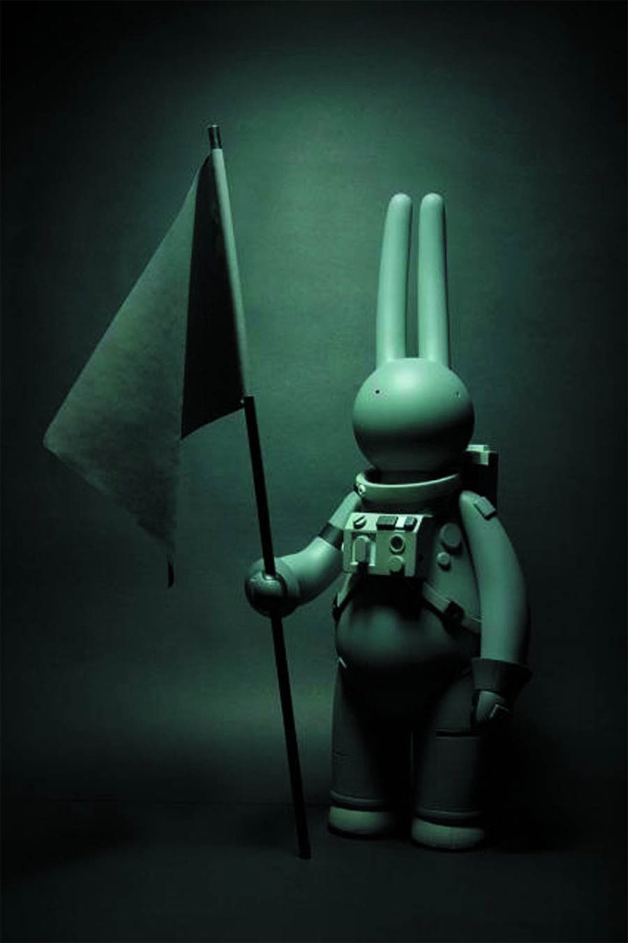 2014 Astrolapin Monotone 16-Inch Vinyl Figure - Grey