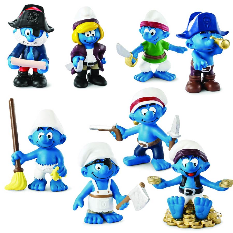 Smurf Pirates PVC Figure 36-Count Counter Top Display