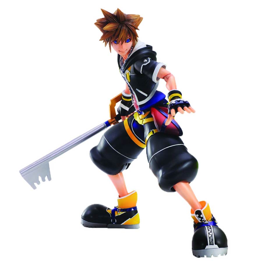 Kingdom Hearts II Play Arts Kai Action Figure - Sora