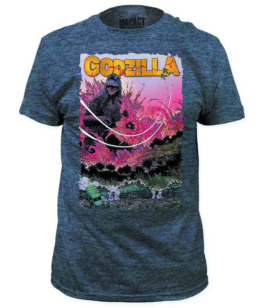 Godzilla And What Army Previews Exclusive Olive T-Shirt Large