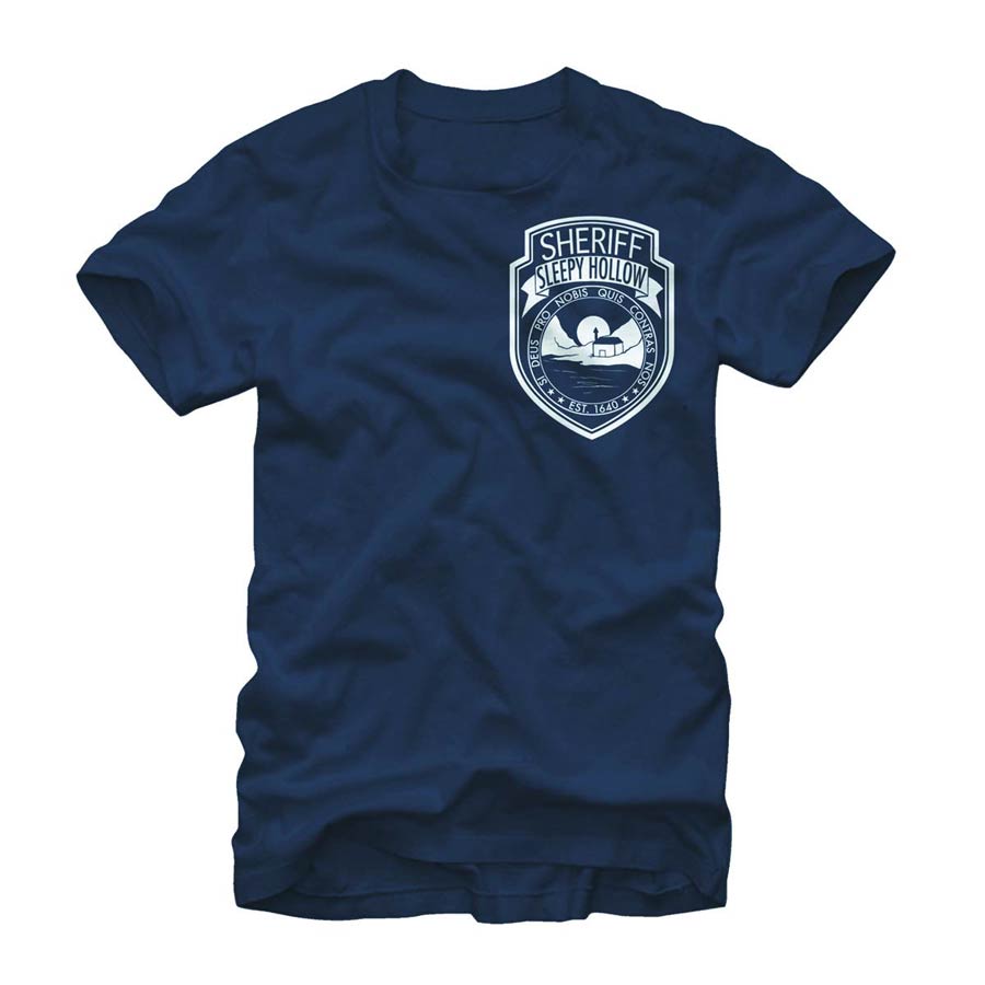 Sleepy Hollow Sheriff Navy T-Shirt Large