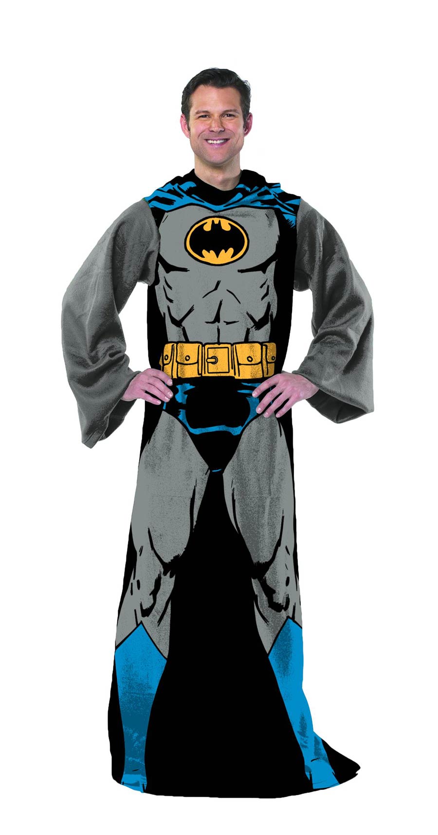 DC Heroes Comfy Throw Fleece Blanket With Sleeves - Batman