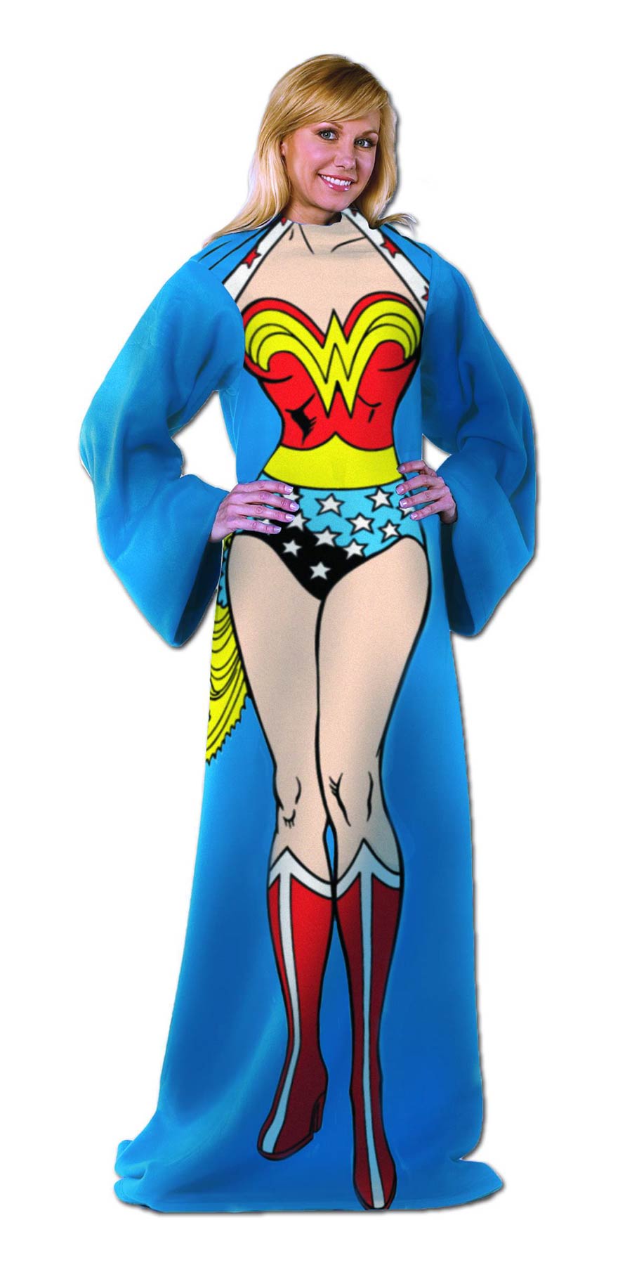 DC Heroes Comfy Throw Fleece Blanket With Sleeves - Wonder Woman