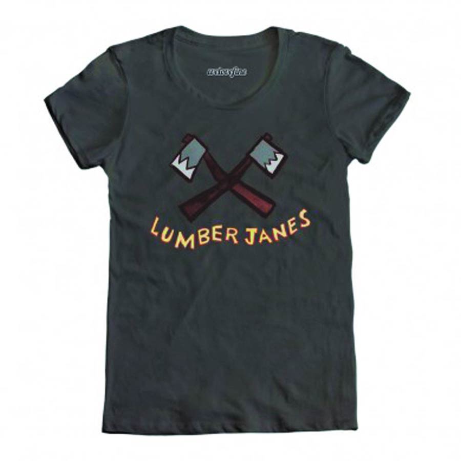 Lumberjanes Camp Logo Charcoal Womens T-Shirt Large