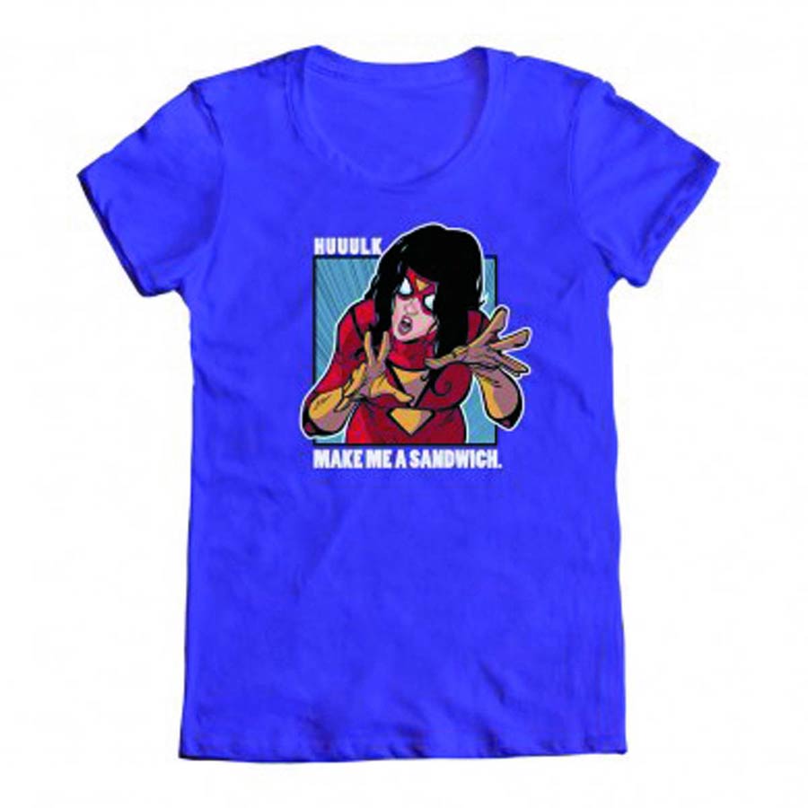 Spider-Woman Sandwich By Caselli Womens T-Shirt Large