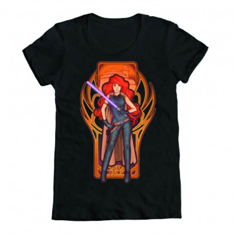 Star Wars Mara Jade Nouveau Black Womens T-Shirt Large