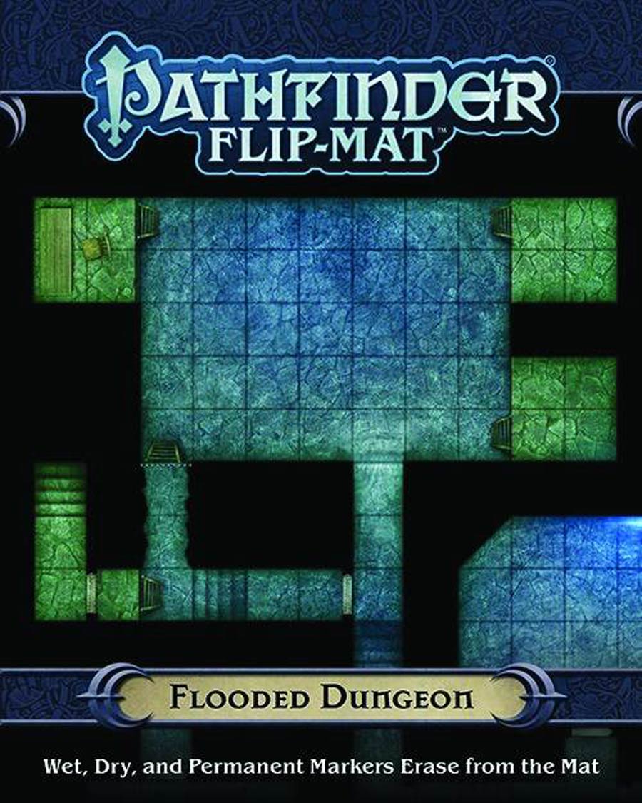 Pathfinder Flip Mat - Flooded Dungeon