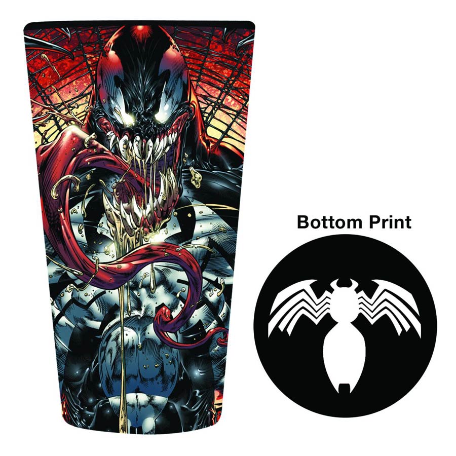 Marvel Heroes Bottom Print Pint Glass - Venom