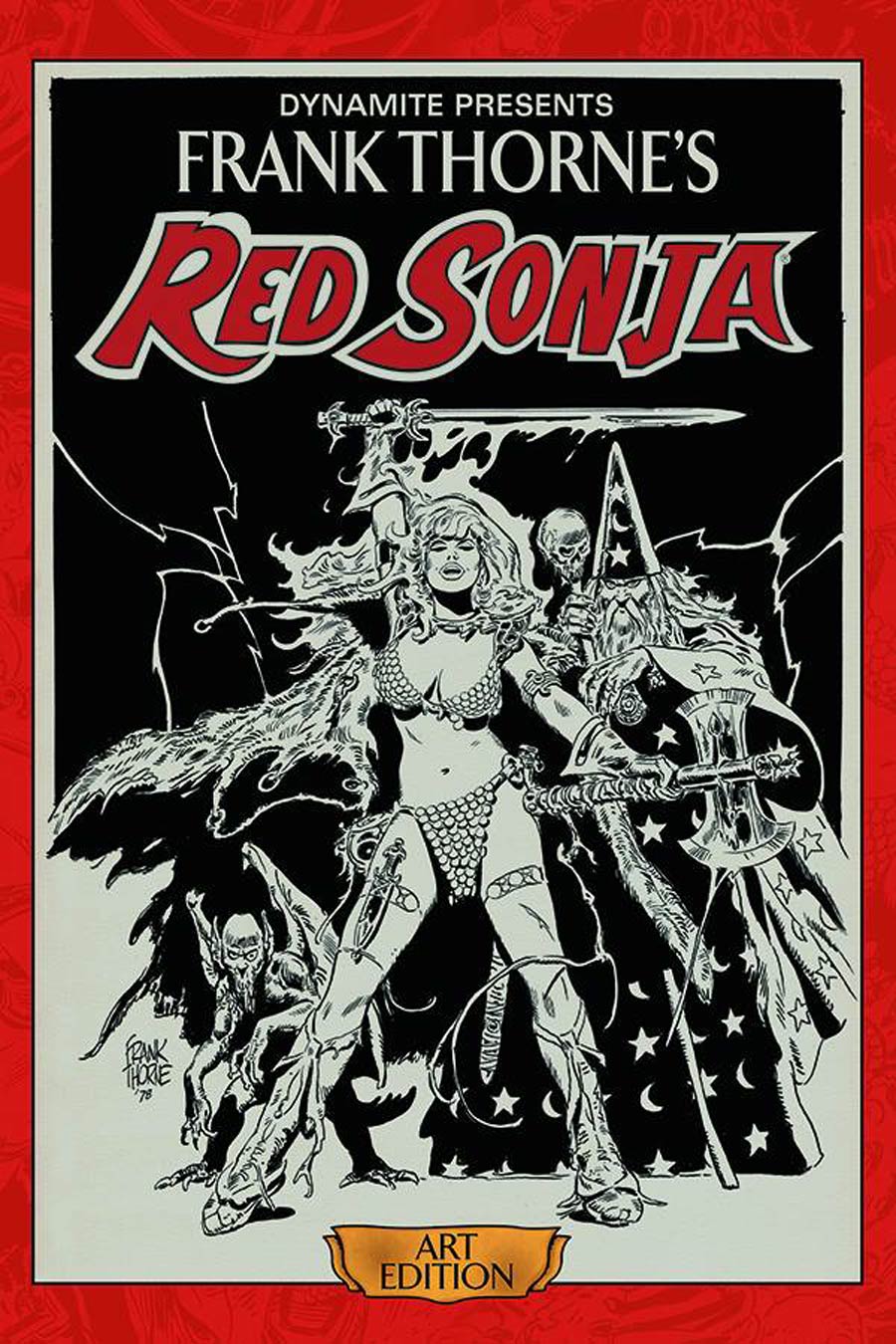 Frank Thornes Red Sonja Art Edition Vol 1 HC Deluxe Signed Edition