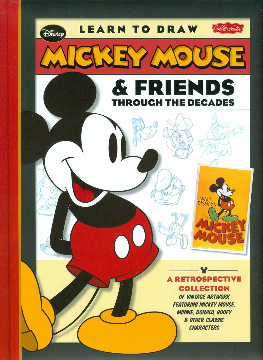 Learn To Draw Mickey Mouse & Friends Through The Decades HC