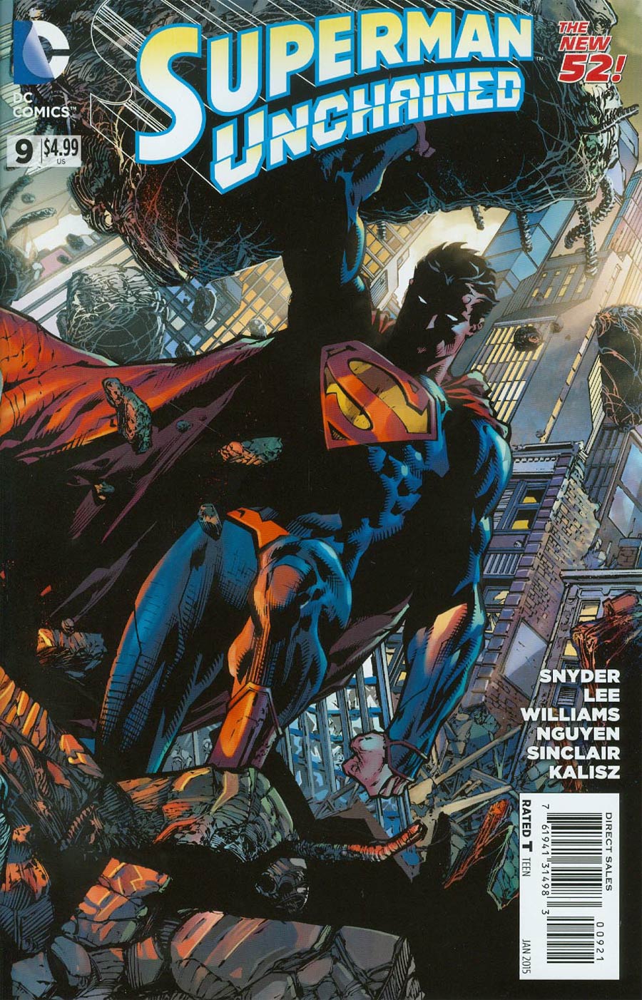 Superman Unchained #9 Cover E Incentive David Finch Variant Cover