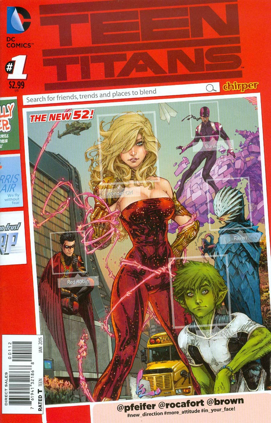 Teen Titans Vol 5 #1 Cover D 2nd Ptg Kenneth Rocafort Variant Cover