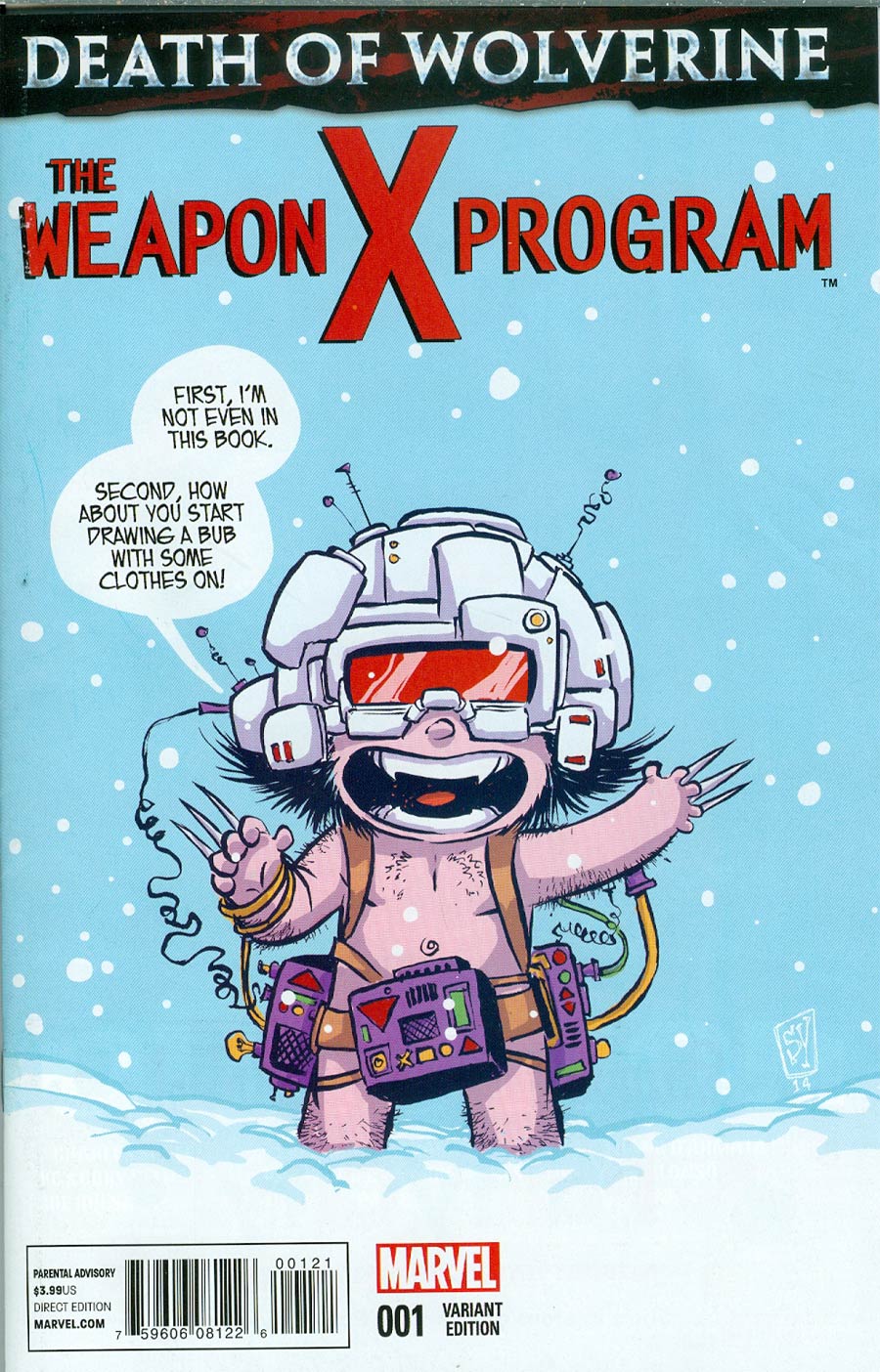 Death Of Wolverine Weapon X Program #1 Cover B Variant Skottie Young Baby Cover