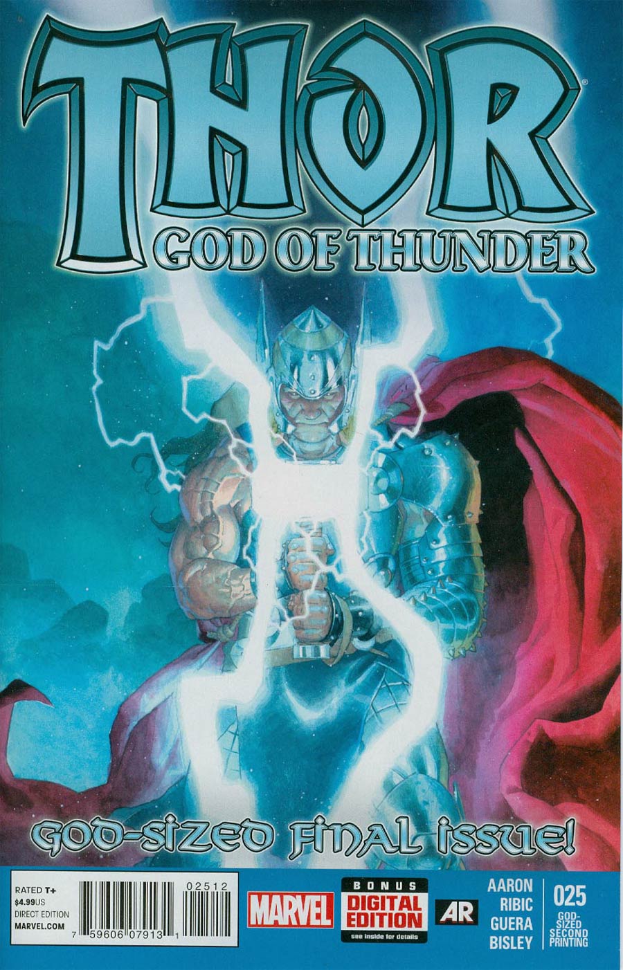 Thor God Of Thunder #25 Cover E 2nd Ptg Esad Ribic Variant Cover