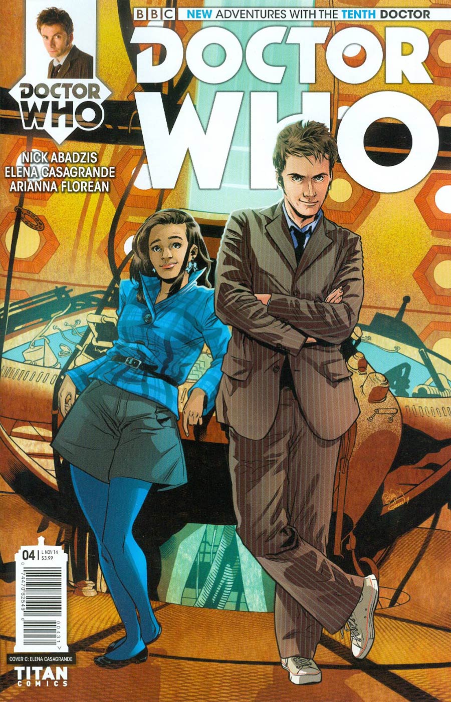 Doctor Who 10th Doctor #4 Cover C Incentive Elena Casagrande Variant Cover