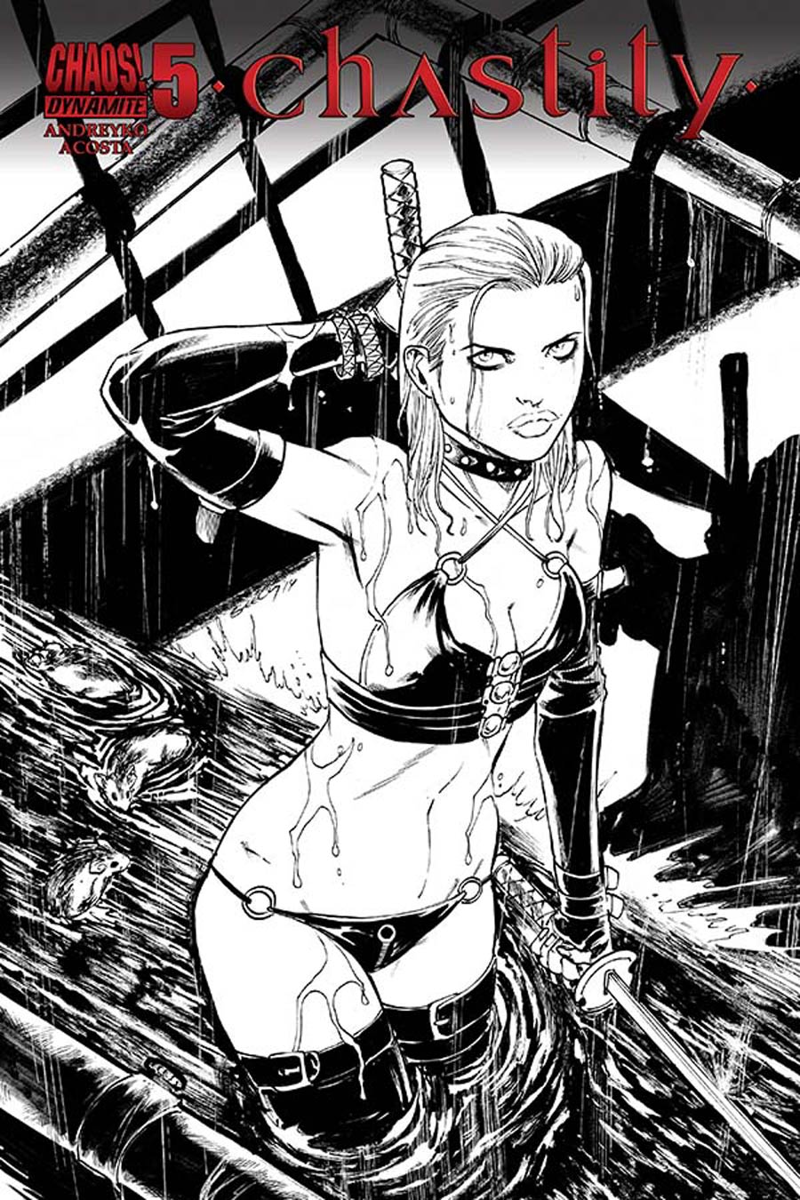 Chastity #5 Cover D Incentive Tim Seeley Black & White Cover