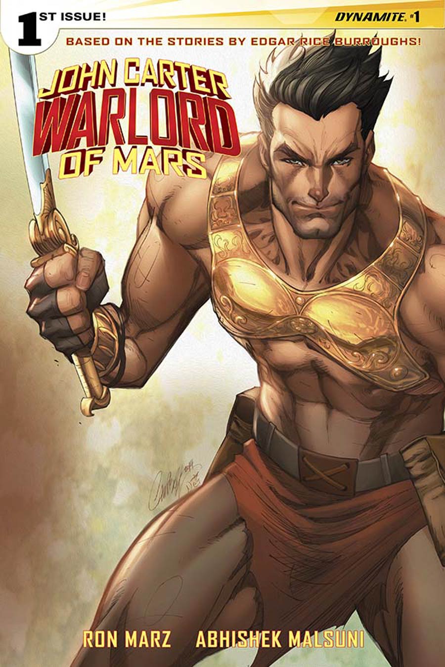 John Carter Warlord Of Mars Vol 2 #1 Cover I Incentive Rare J Scott Campbell John Carter Solo Variant Cover