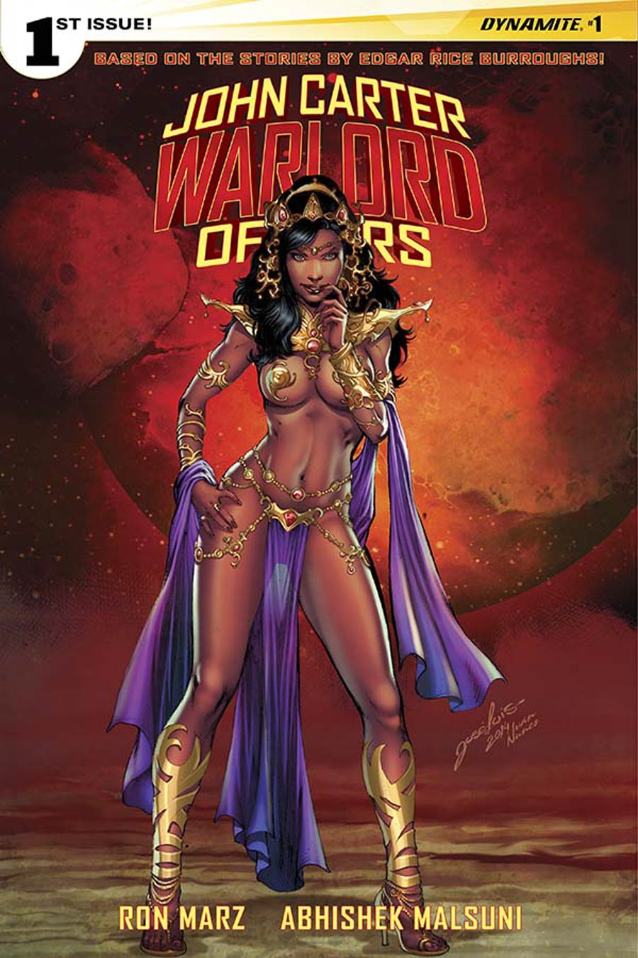 John Carter Warlord Of Mars Vol 2 #1 Cover K Incentive Lose Luis Variant Cover