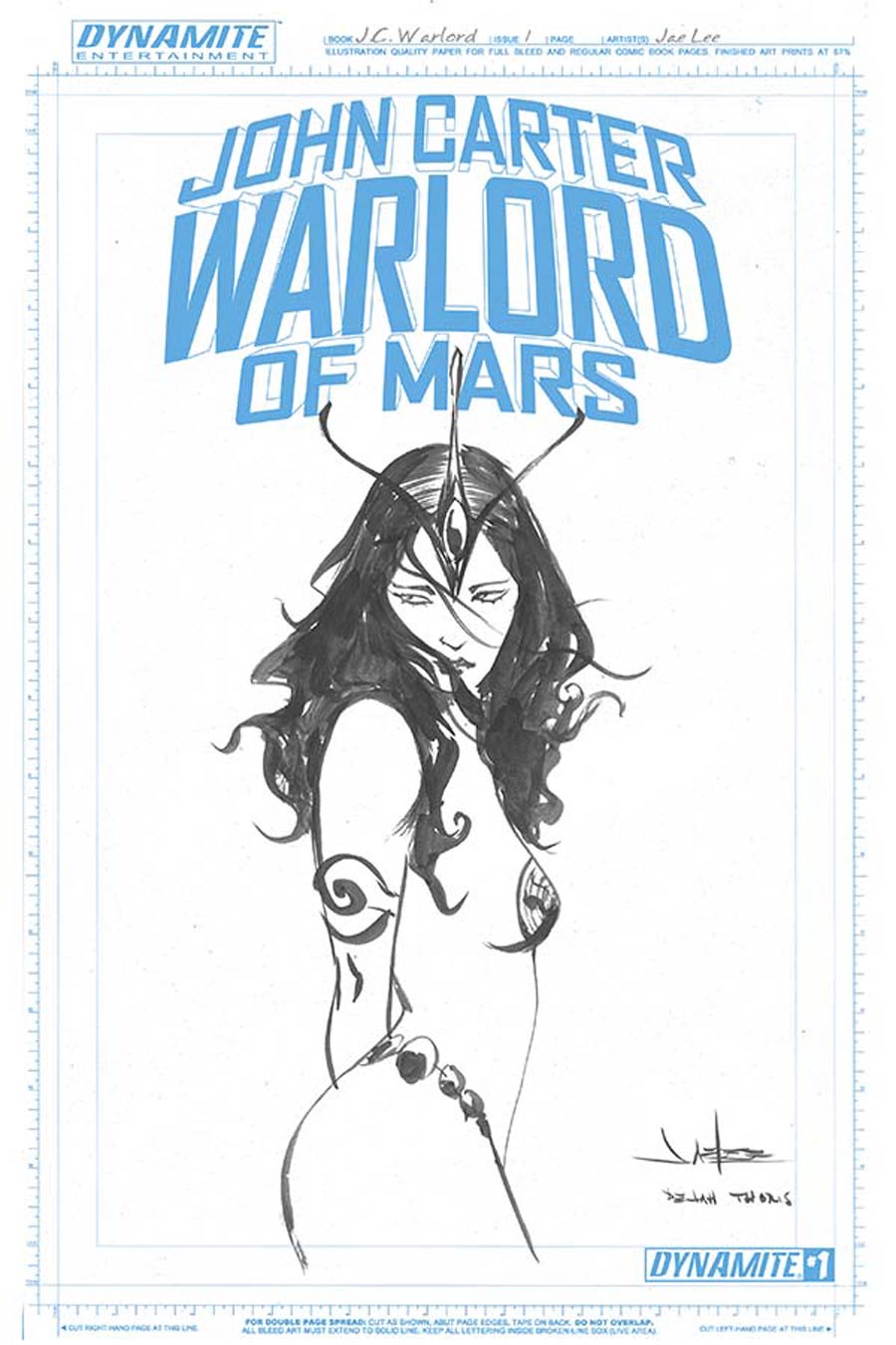 John Carter Warlord Of Mars Vol 2 #1 Cover M Incentive Jae Lee Art Board Variant Cover