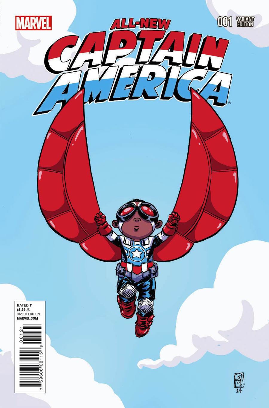 All-New Captain America #1 Cover B Variant Skottie Young Baby Cover